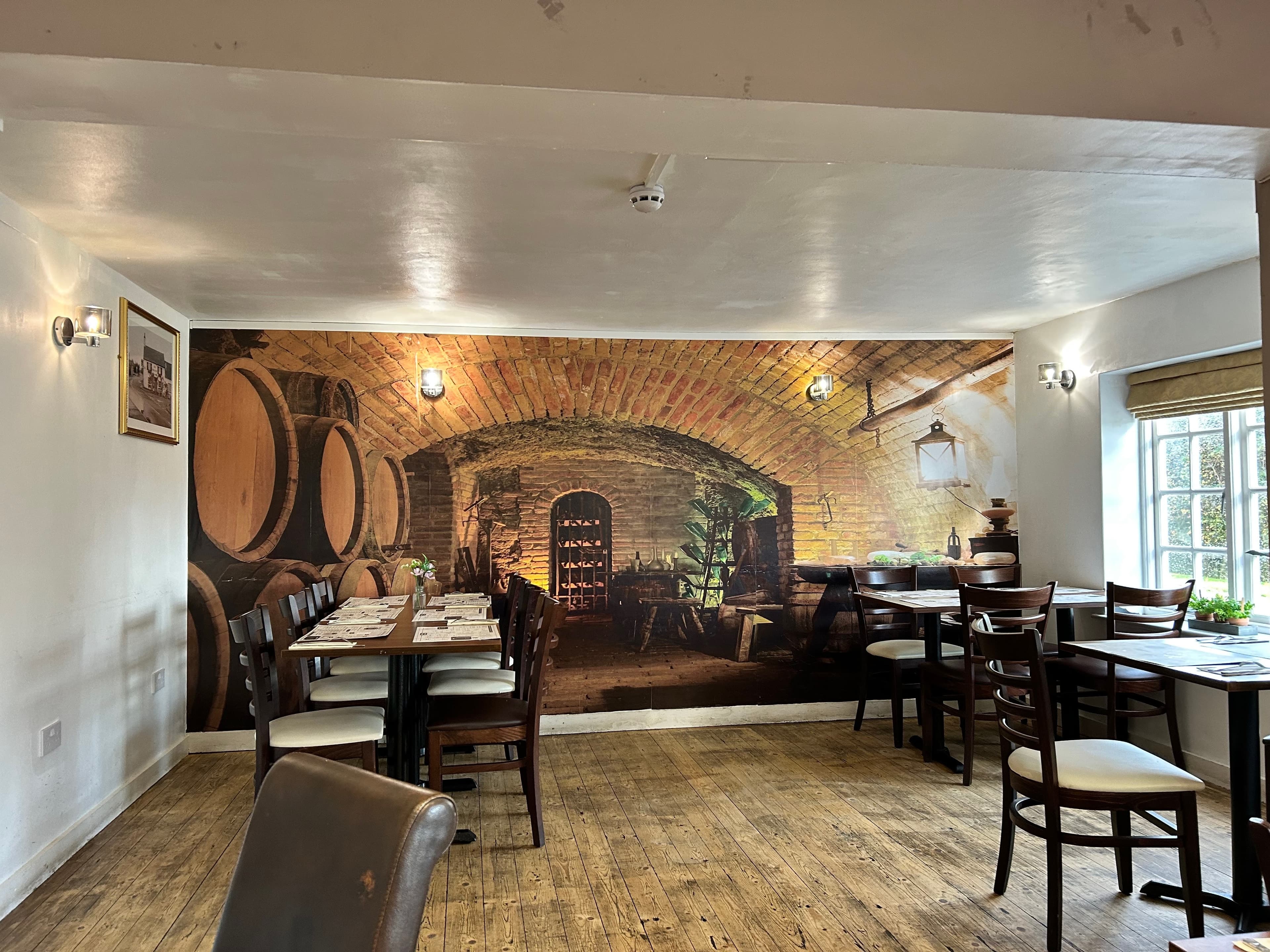 Customer parking area at The Bell pub in Sawtry.